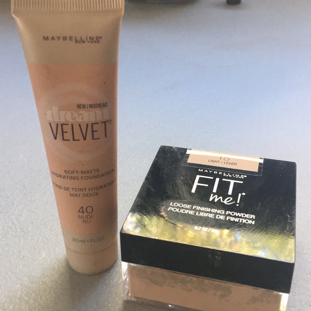 Maybelline FitMe Powder & dream velvet foundation